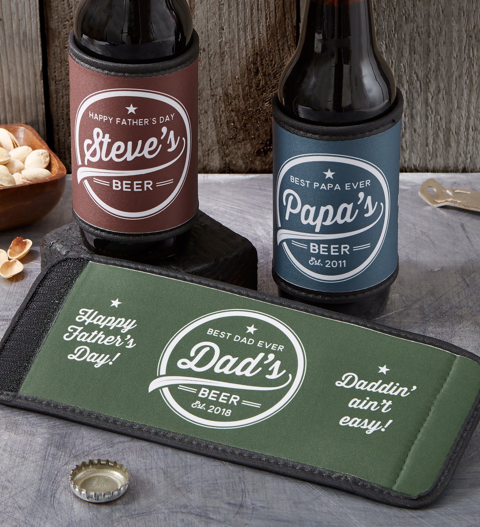 Dad's Brewing Company Personalized Can & Bottle Wrap